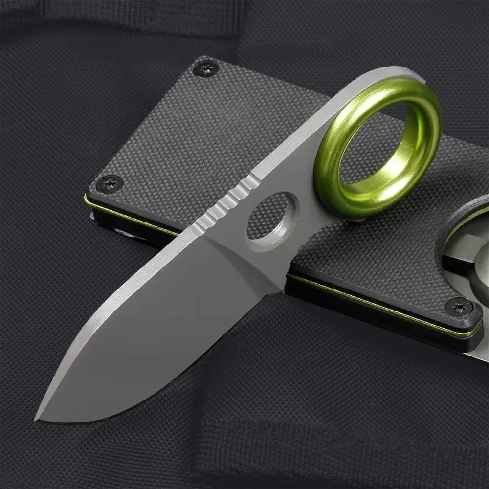 Edc Carry Fixed Blade Knife - มีดพับใบตายขนาดเล็ก สแตนเลส พกพาสะดวก สำหรับแกะกล่อง ใช้งานกลางแจ้ง และพกพาในชีวิตประจำวัน