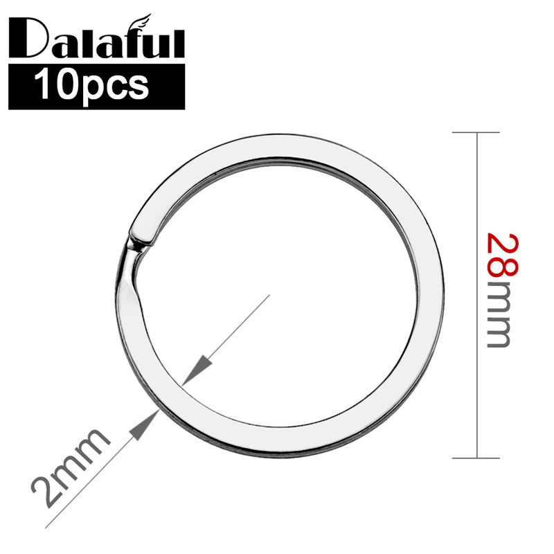 Compass Keychain Mini - 10pcs 28mm พวงกุญแจแหวนนิกเกิลเข็มทิศพวงกุญแจโลหะเงินสี Key FOB DIY