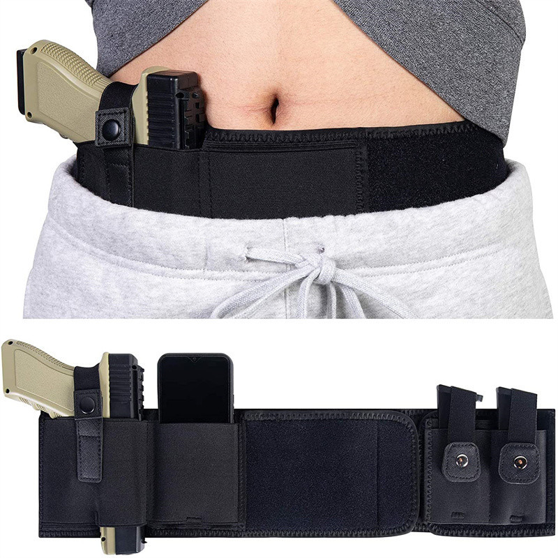 Appendix Carry Edc - ซองปืนพกแบบคาดเอว ซองปืนพกแบบซ่อน ซองปืนพกแบบคาดเอวพร้อมช่องใส่แม็กกาซีน สายคาดเอวอเนกประสงค์สำหรับกิจกรรมกลางแจ้งและการล่าสัตว์