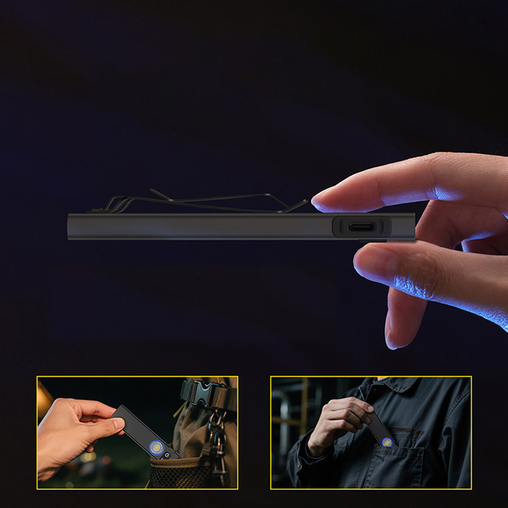 Edc Carry Clip - ไฟฉาย USB-C 650 ลูเมน แบบชาร์จได้ พร้อมโหมด