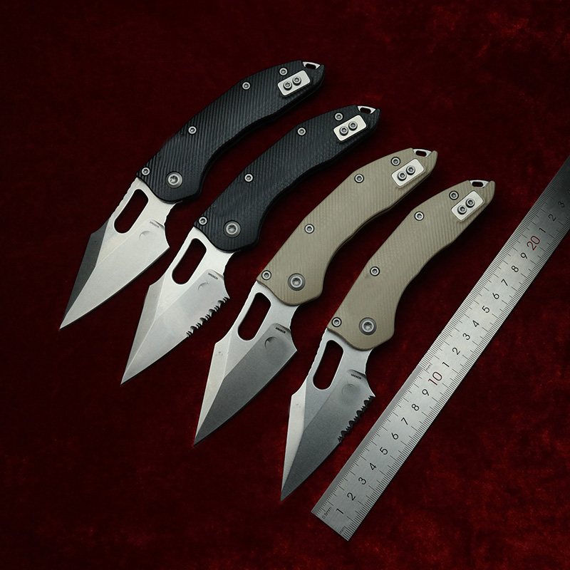 Edc Carry Clip - LEMIFSHE คู่มือ Stitch Textured G10 Handle