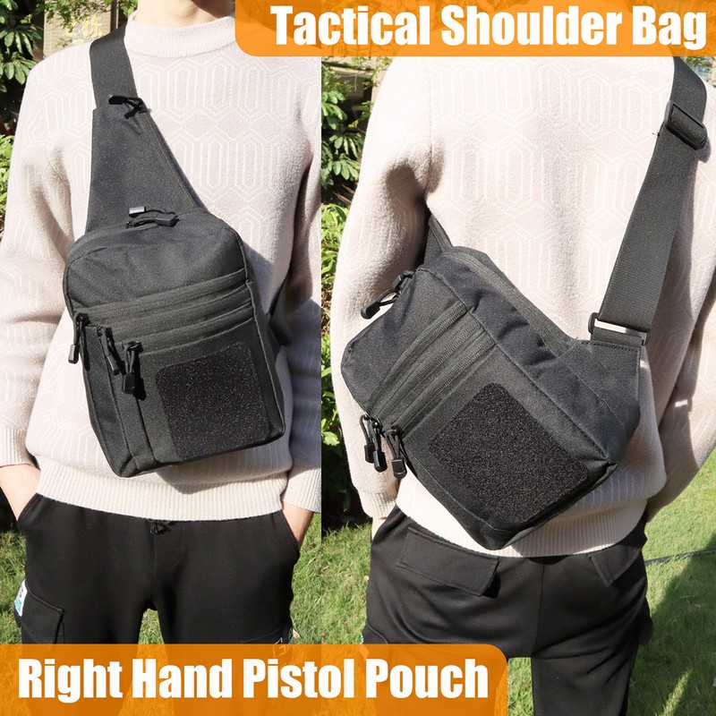 Edc Concealed Carry Backpack - กระเป๋าคาดอกแบบยุทธวิธีใหม่ ซองปืนพก ซองปืนพกแบบซ่อน กระเป๋าใส่ปืนแบบสะพายข้าง กระเป๋า EDC