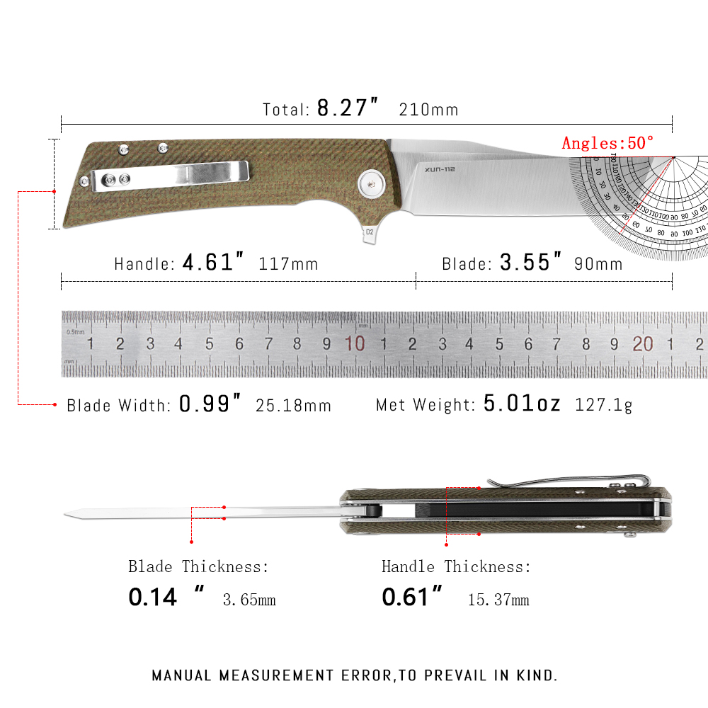 มีดพับ Shooziz XUN112 EDC พร้อ - Edc Carry Clip บทวิจารณ์และราคา