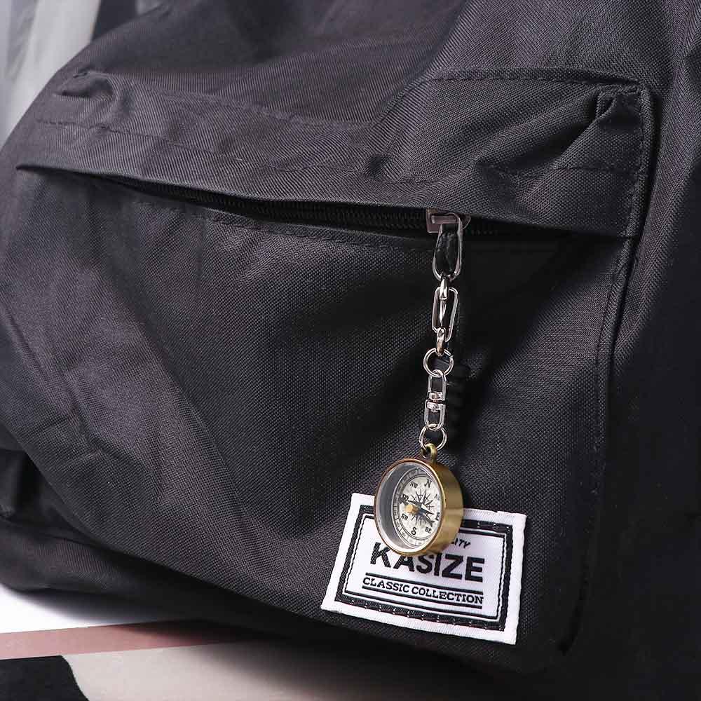 เข็มทิศพกพาขนาดเล็ก สีทอง วัสด - Compass Keychain Mini บทวิจารณ์และราคา