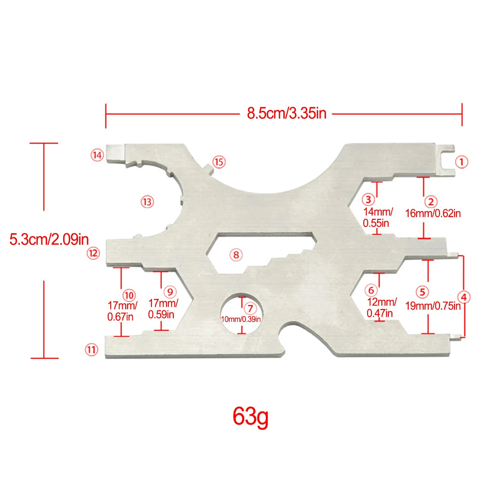 ชุดไขควงสำหรับเรกูเลเตอร์ดำน้ำ - Multitool Credit Card บทวิจารณ์และราคา