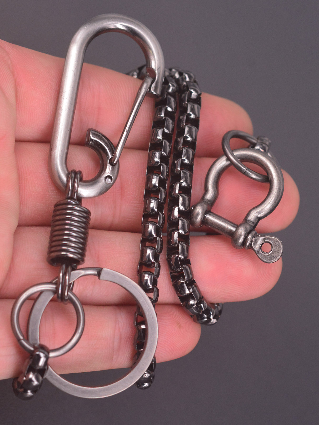 พวงกุญแจแบบสายคาดเอวสีดำ Gunme - Edc Carry Clip บทวิจารณ์และราคา