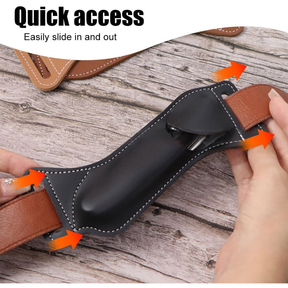 ซองใส่มีดพับ EDC แบบยุทธวิธี ข - Edc Carry Belt Leather บทวิจารณ์และราคา