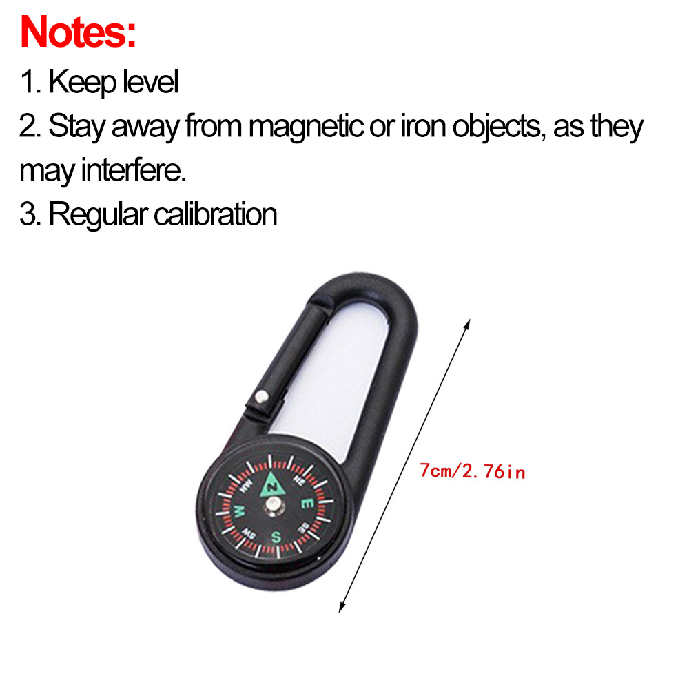 เข็มทิศกลางแจ้ง Carabiner MINI - Compass Keychain Mini บทวิจารณ์และราคา