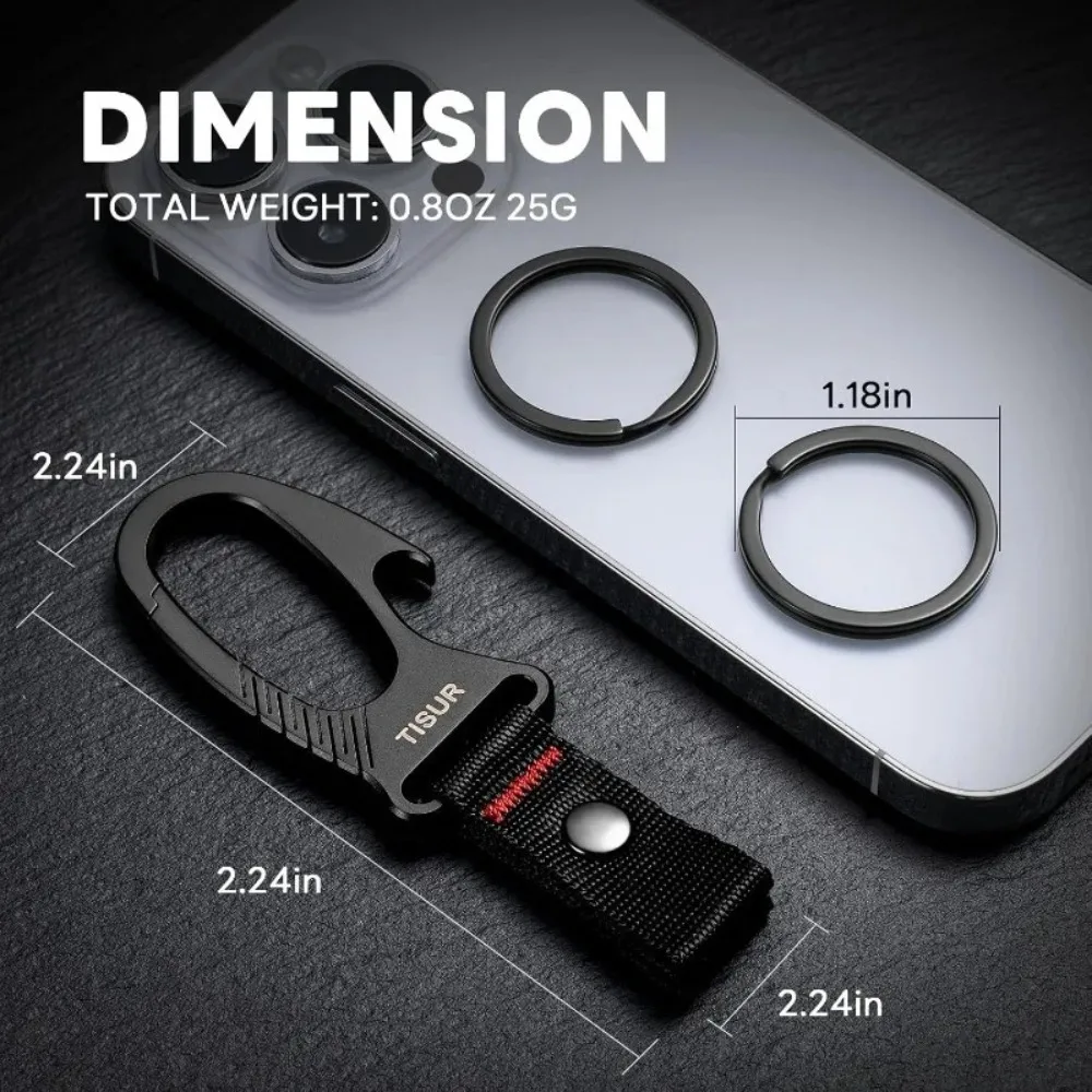 พวงกุญแจคาราบิเนอร์ไทเทเนียมพร - Edc Carry Clip บทวิจารณ์และราคา