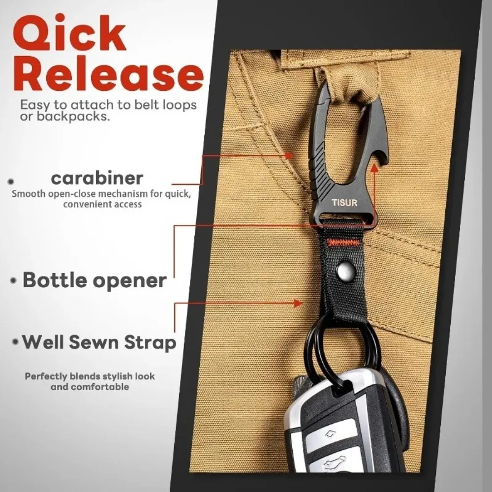พวงกุญแจคาราบิเนอร์ไทเทเนียมพร - Edc Carry Clip บทวิจารณ์และราคา