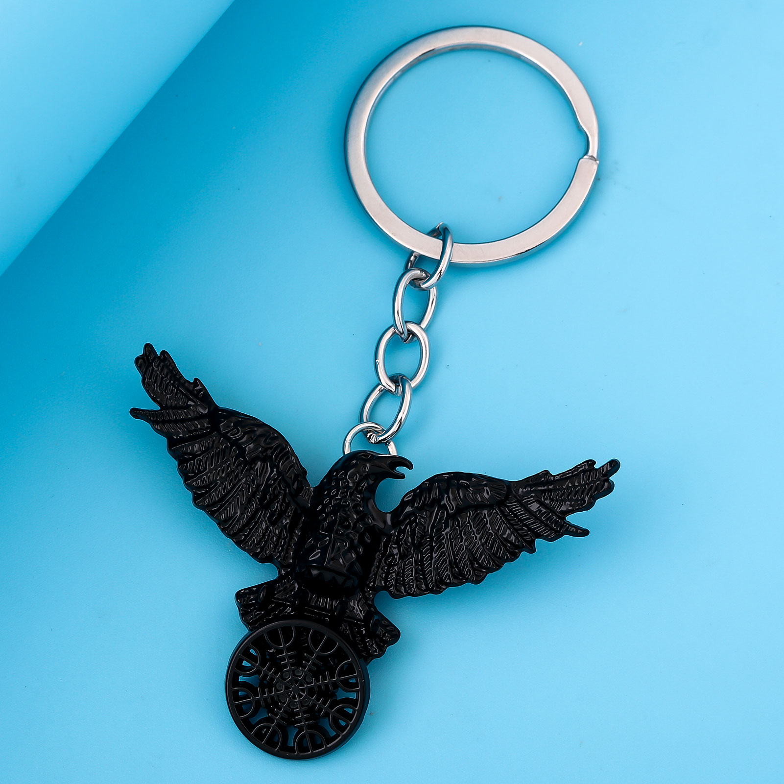 Vintage Viking Black Crow สร้อ - Compass Keychain Mini บทวิจารณ์และราคา