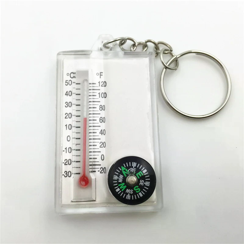 เข็มทิศแบบติดพวงกุญแจสำหรับกิจ - Compass Keychain Mini บทวิจารณ์และราคา