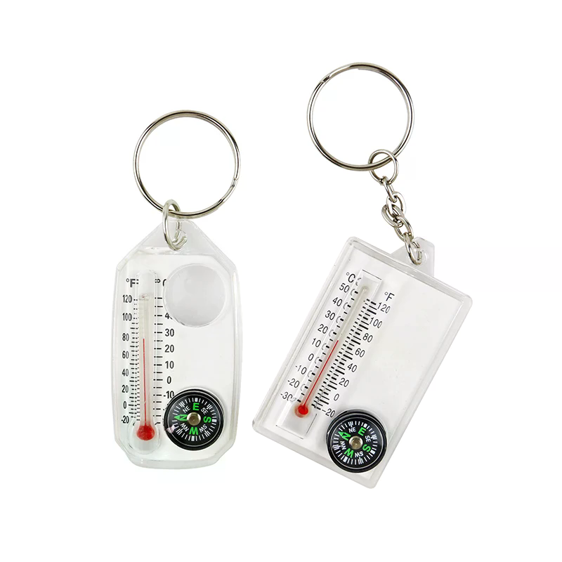 เข็มทิศแบบติดพวงกุญแจสำหรับกิจ - Compass Keychain Mini บทวิจารณ์และราคา