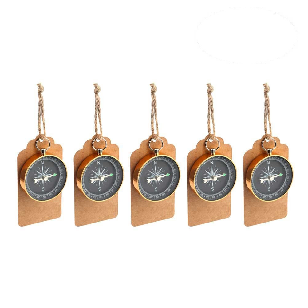 เข็มทิศโลหะดีไซน์ทันสมัย 6 ชิ้ - Compass Keychain Mini บทวิจารณ์และราคา
