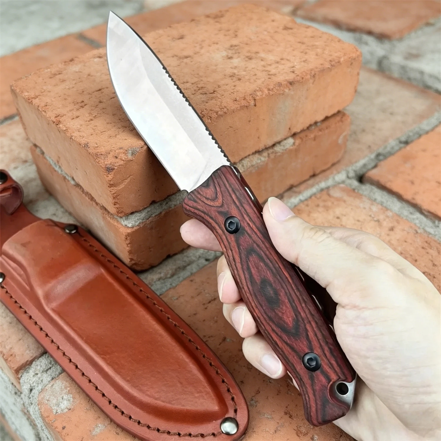 มีดใบตรงแบบฟูลแทง รุ่น 15002-2 - Edc Carry For Men บทวิจารณ์และราคา